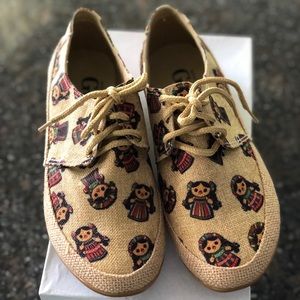 SOLD!!!!!!!! Women’s burlap oxfords